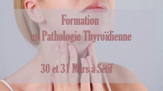 Formation en Pathologie Thyro&iuml;dienne, 30 et 31 Mars &agrave; S&eacute;tif