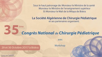 35&egrave;me congr&egrave;s national de chirurgie p&eacute;diatrique