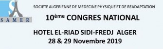 10 eme Congr&egrave;s national de la SAMER- les  28 et 29 novembre 2019 &agrave; Sidi Fredj