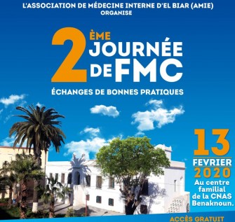 Deuxi&egrave;me Journ&eacute;e De FMC- Association De M&eacute;decine Interne-13 F&eacute;vrier 2020&ndash;Alger-