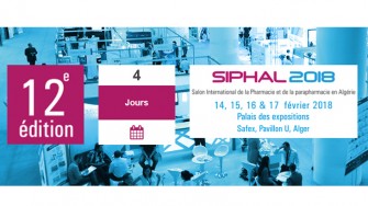12&egrave;me &eacute;dition du Salon International de la Pharmacie et de la Parapharmacie (SIPHAL) - 14 au 17 F&eacute;vrier 2018 &agrave; Alger