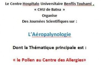 Des journ&eacute;es scientifiques sur : L&rsquo;A&eacute;ropalynologie, pour les 27-28 Novembre 2019 - Batna 