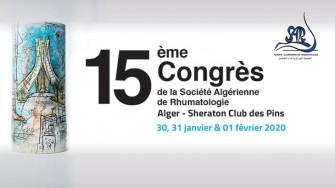 15 &egrave;me congr&egrave;s annuel de la soci&eacute;t&eacute; alg&eacute;rienne de rhumatologie (SAR) -les 30, 31 Janvier et 1 F&eacute;vrier 2020 &agrave;  lH&ocirc;tel EL Aurassi Alger.