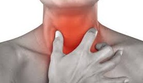 G&ecirc;ne dans la gorge