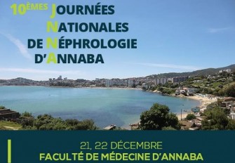 10&egrave;mes Journ&eacute;es Nationales de N&eacute;phrologie dAnnaba - 21 au 22 d&eacute;cembre 2018 &agrave; Annaba